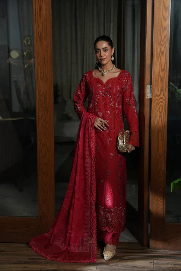 AYLIN LUXURY LAWN CRIMSON CHARM - Image 4
