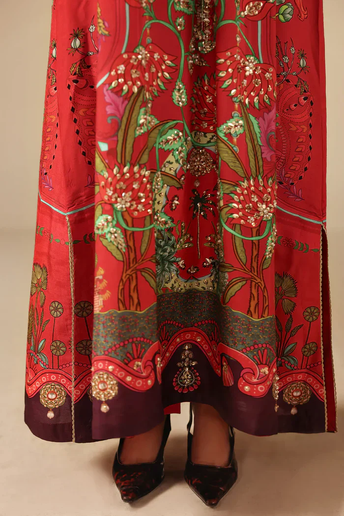 AMMARA KHAN RED FABLE 2PC - Image 4