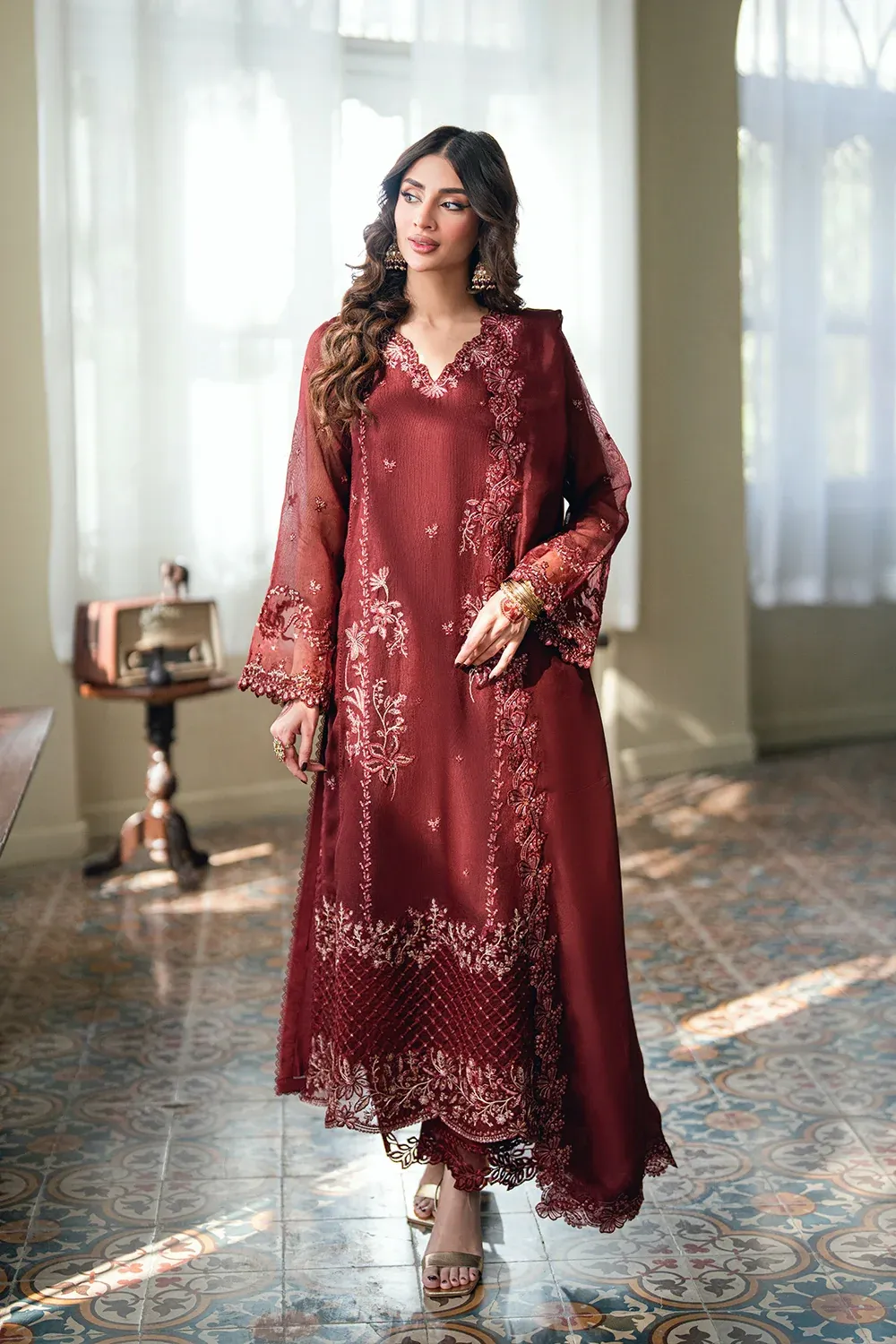 AZURE EID ENSEMBLES HIBISCUS - Image 2
