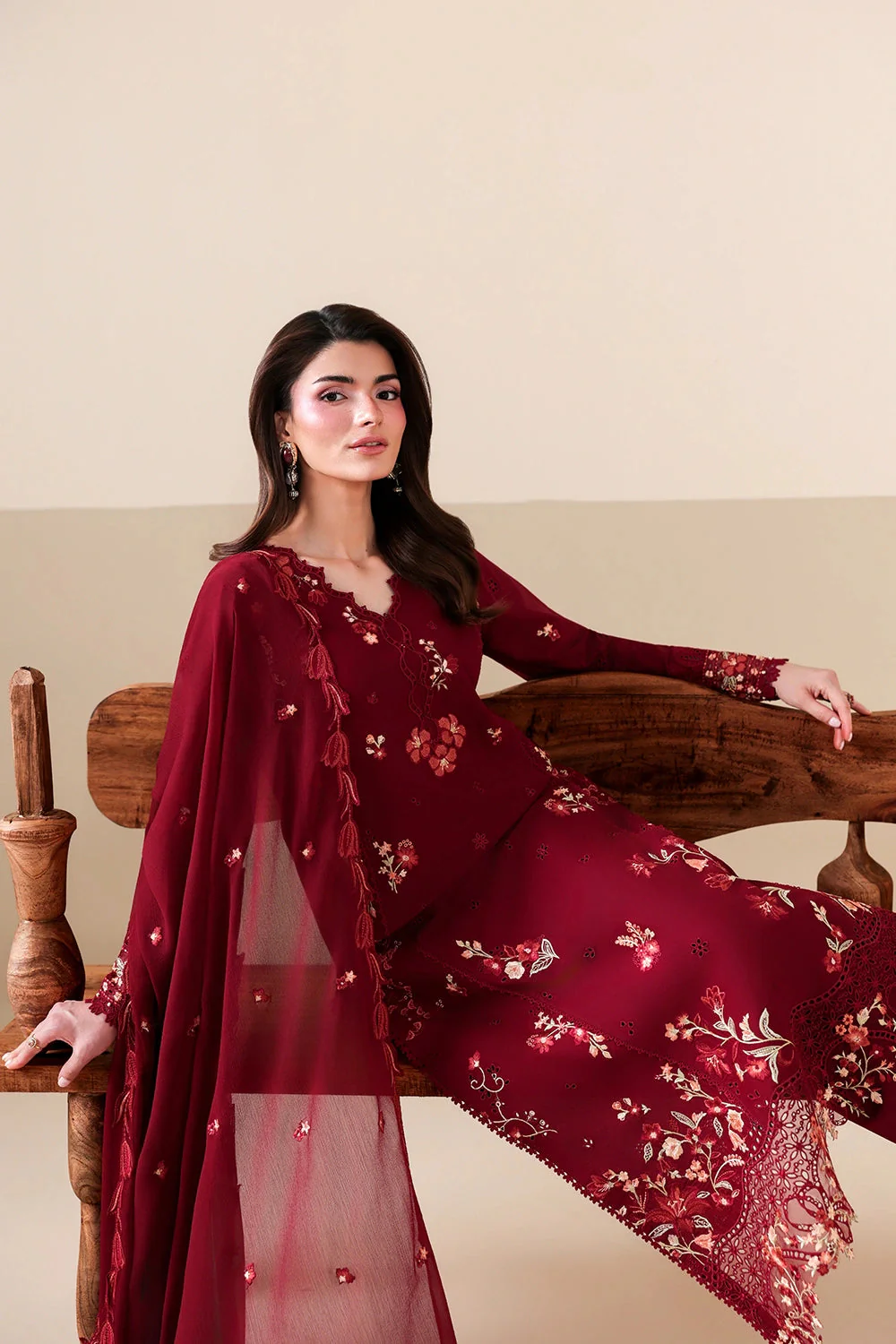 AZURE LUXURY LAWN RUBY ROSE - Image 2