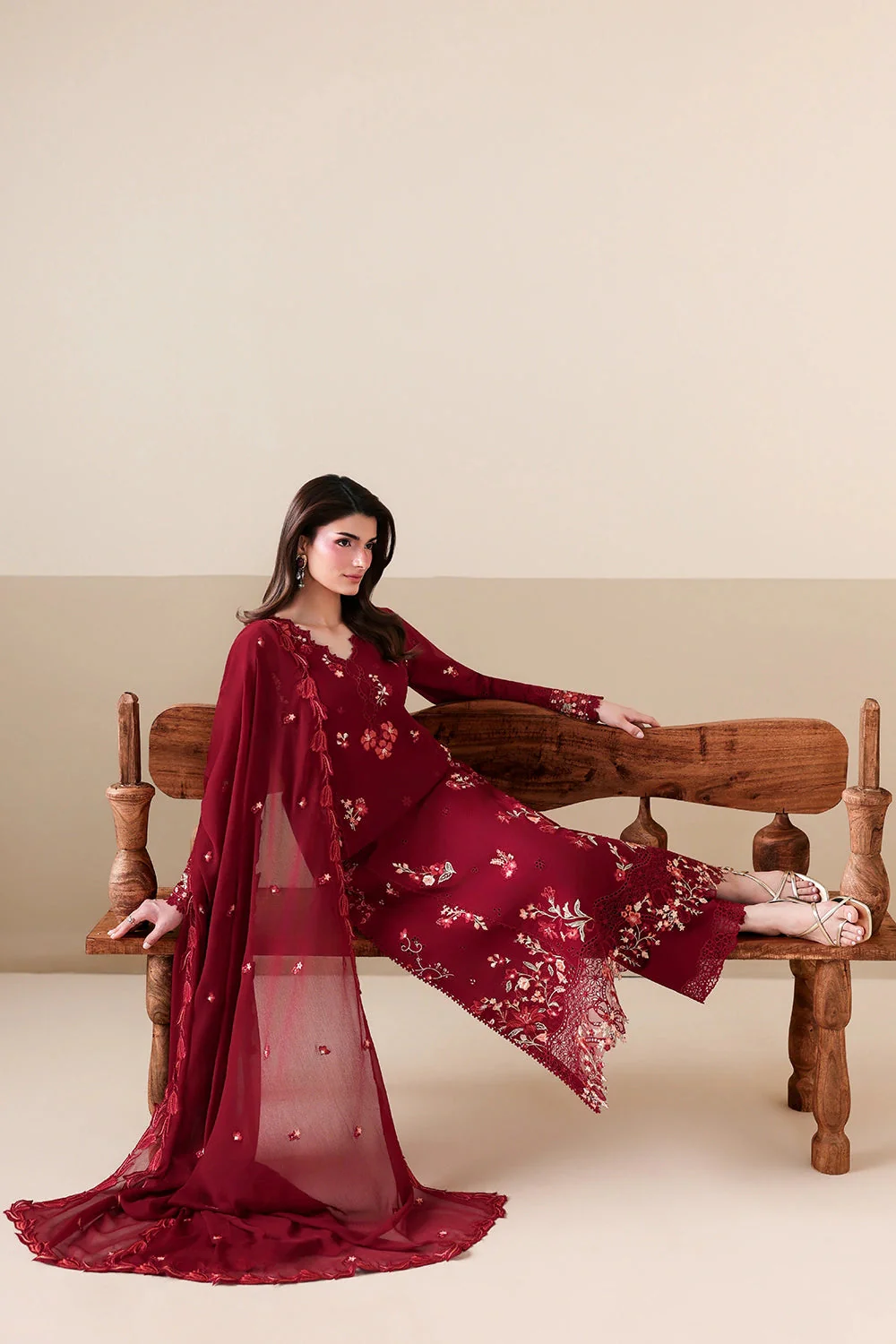 AZURE LUXURY LAWN RUBY ROSE - Image 3