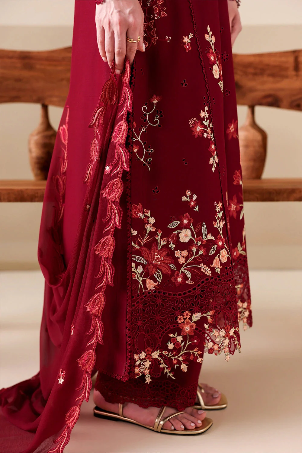 AZURE LUXURY LAWN RUBY ROSE - Image 6