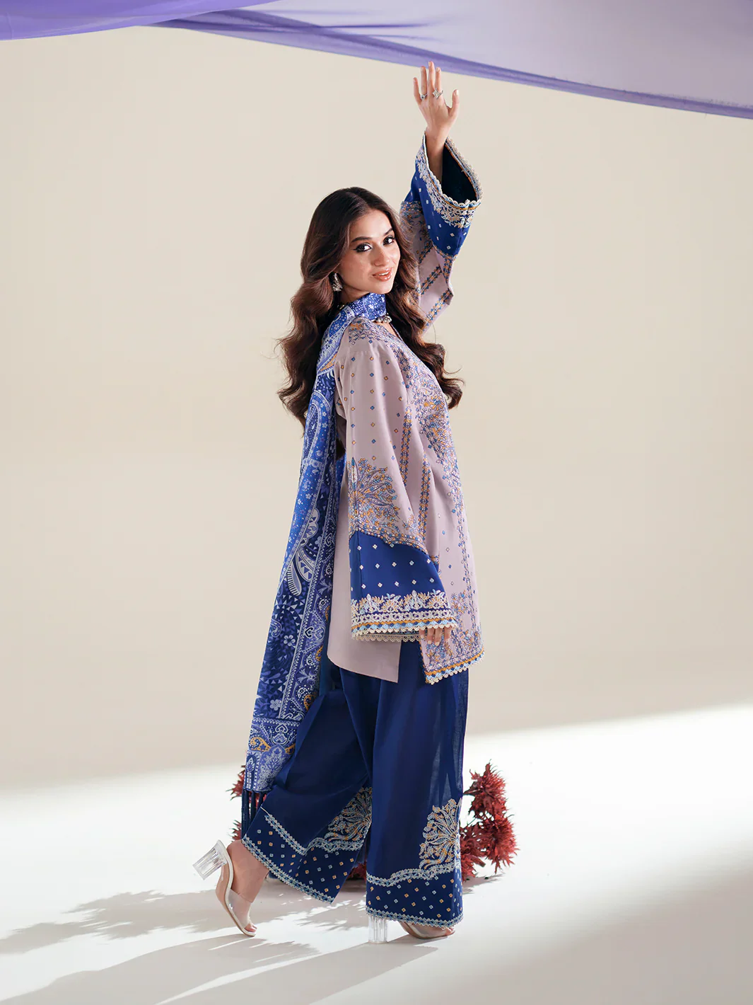 BINILYAS AMOUR FESTIVE LUXURY LAWN 182-B - Image 7