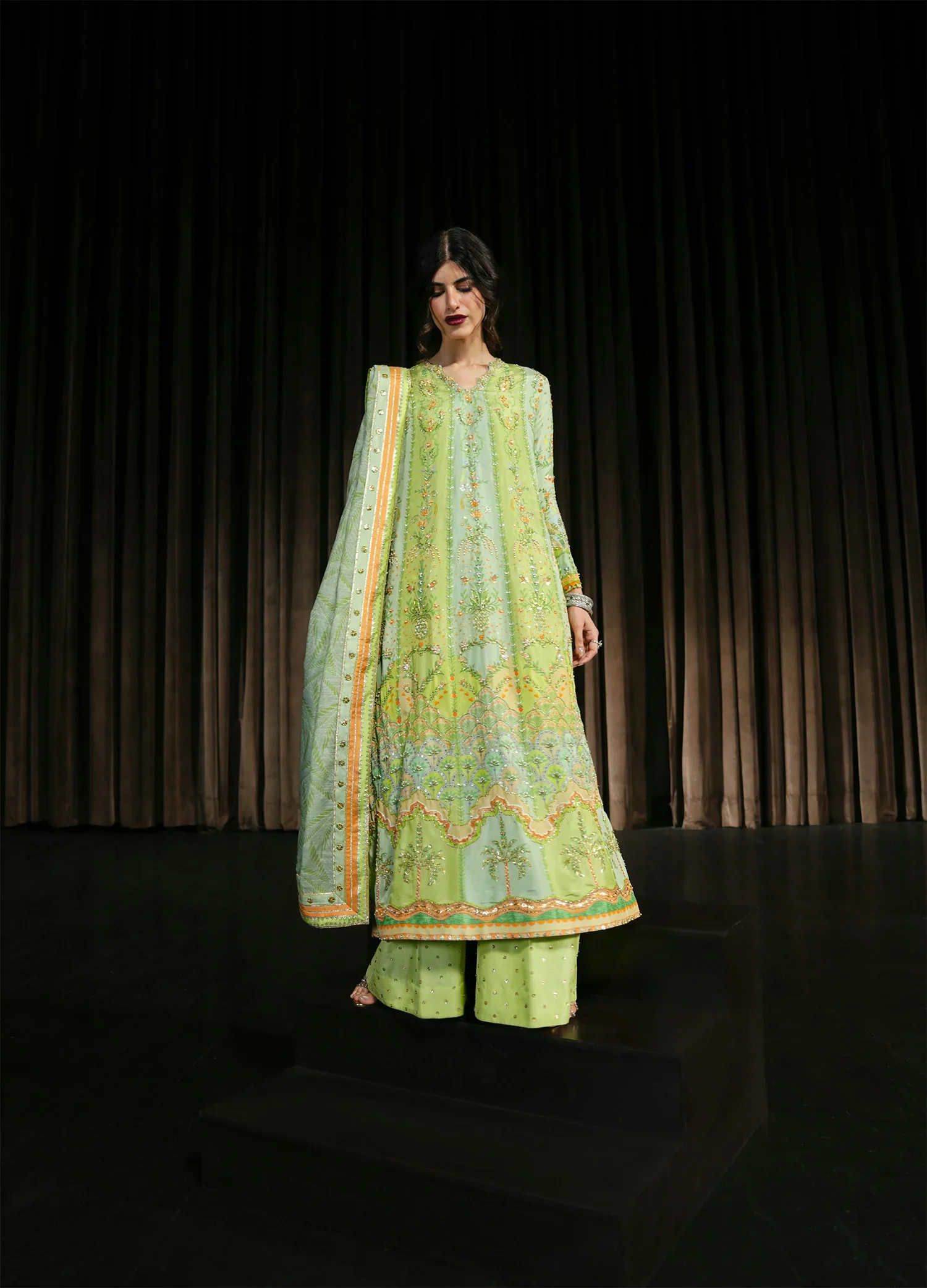 CRIMSON WEDDING RANG RALLI LIME 3PC - Image 5