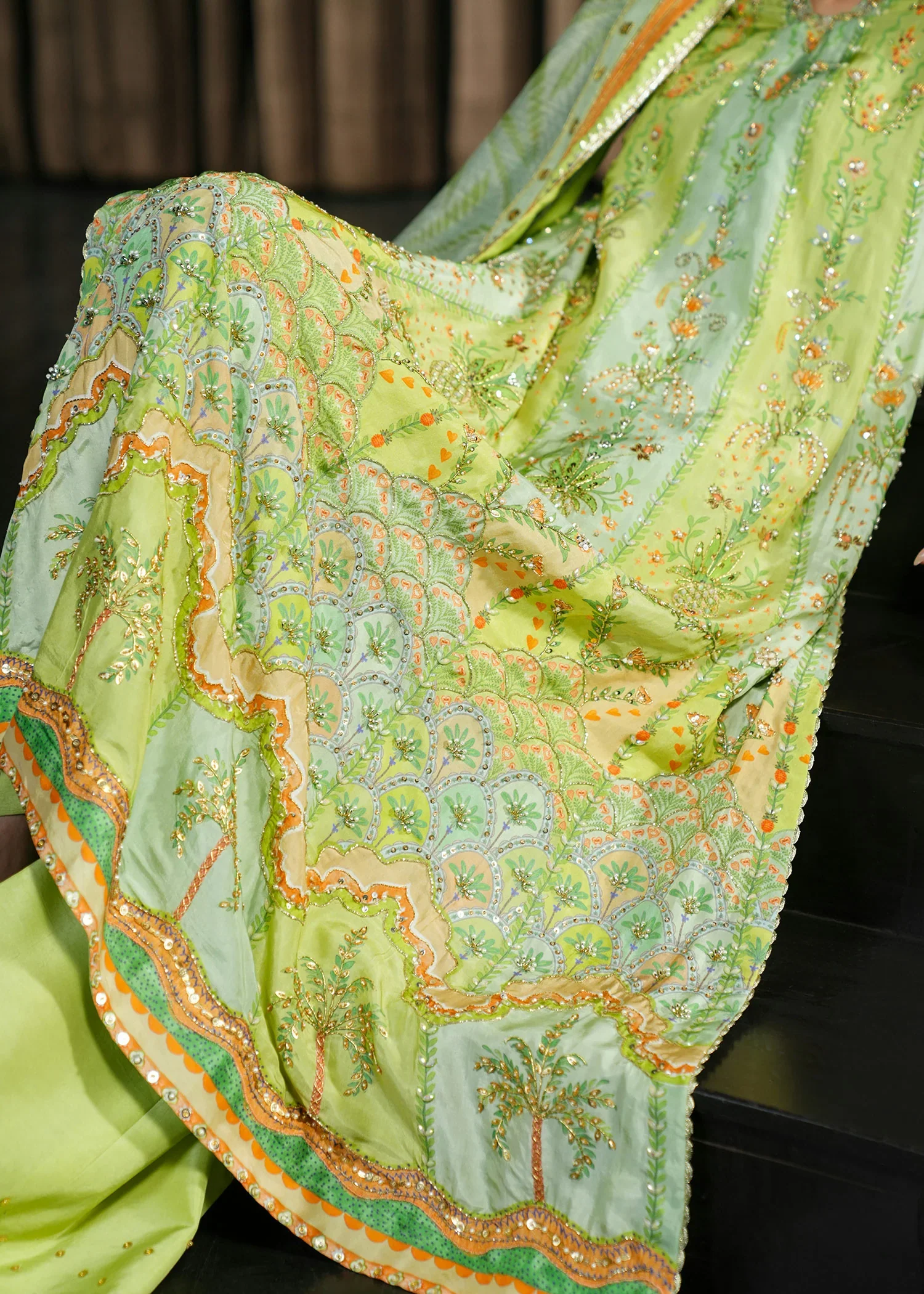 CRIMSON WEDDING RANG RALLI LIME 3PC - Image 7