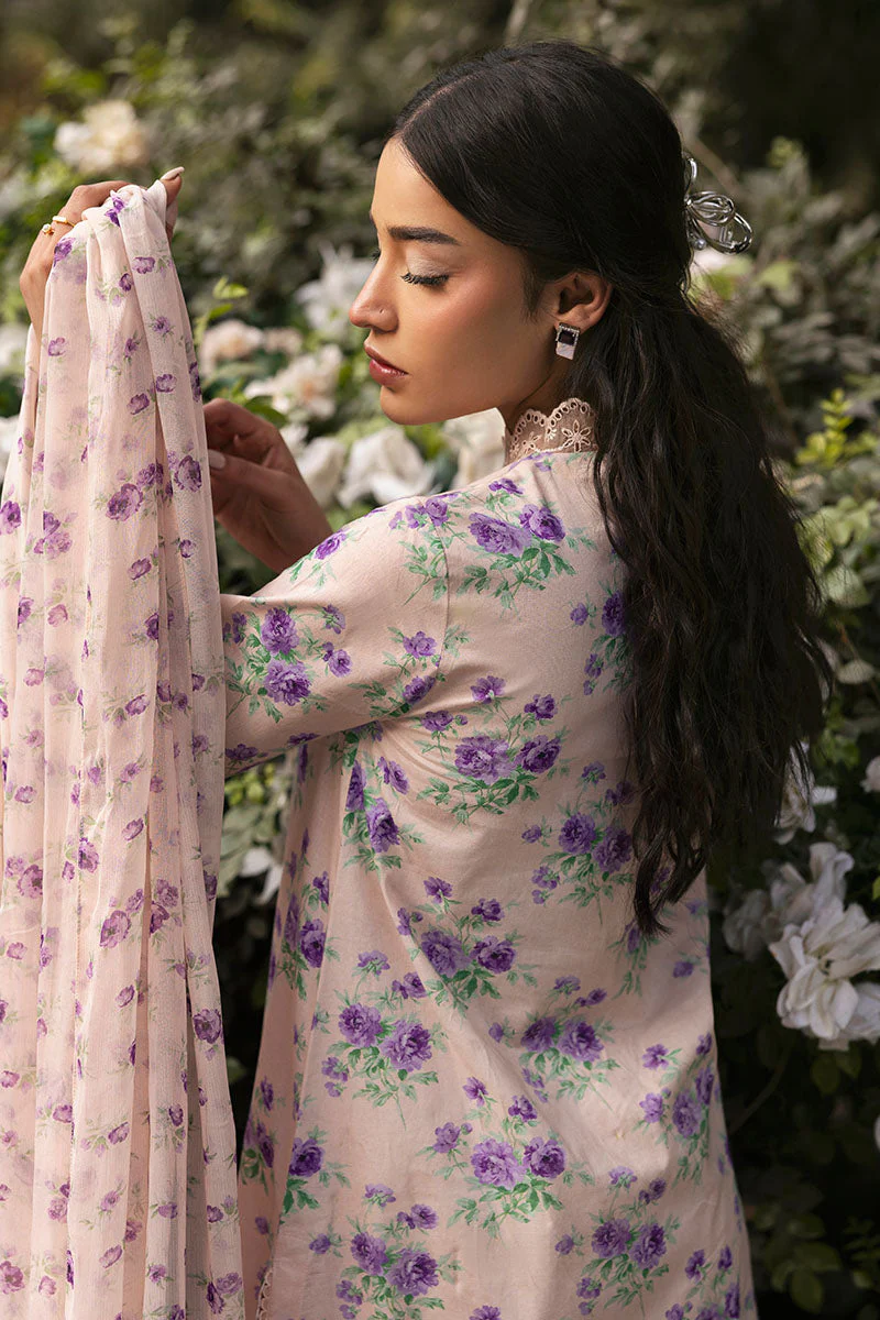 CROSS STITCHED PREMIUM LAWN D-20 ROSY AFFAIR - Image 4