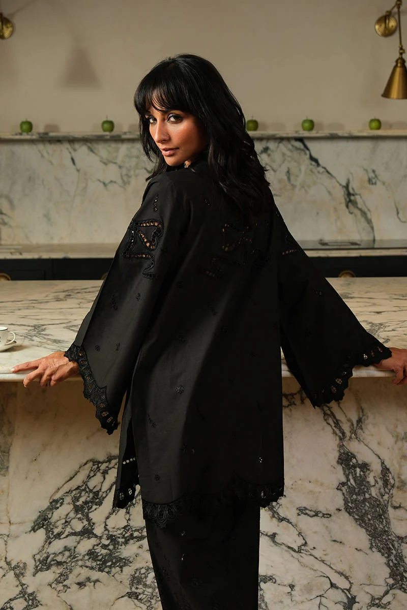 FARIDA HASAN BLACK BLOOM SET 2PC - Image 5