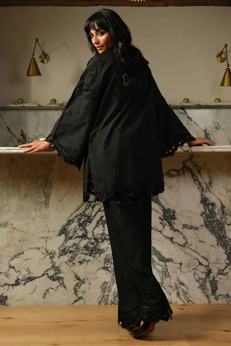 FARIDA HASAN BLACK BLOOM SET 2PC - Image 6