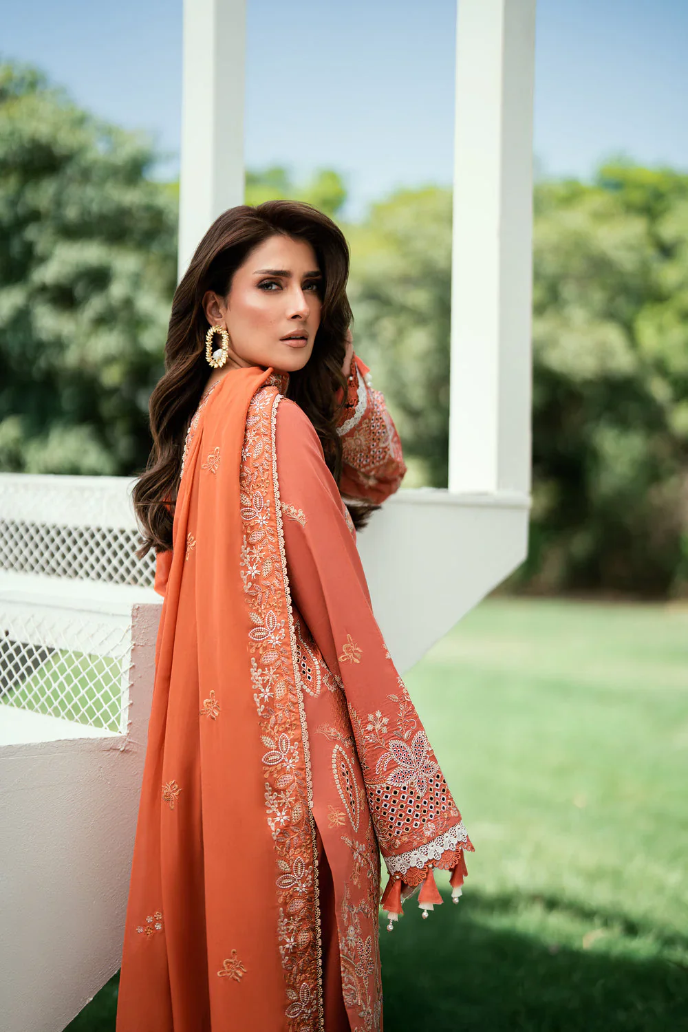 FLORENT EMBROIDERED LAWN  FED-1A - Image 5