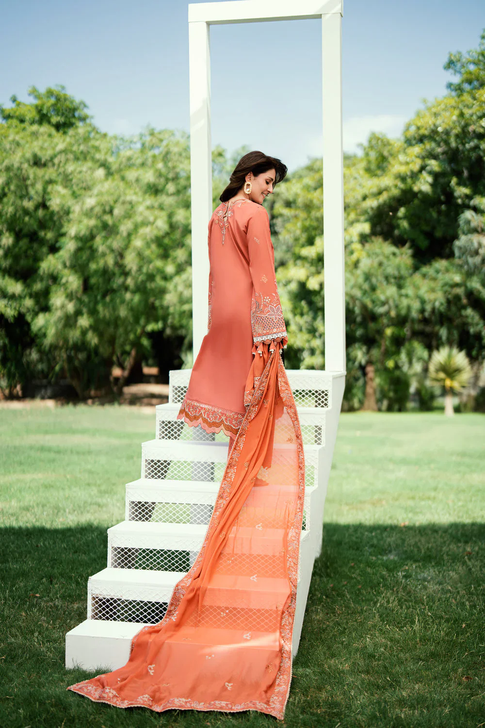 FLORENT EMBROIDERED LAWN  FED-1A - Image 8