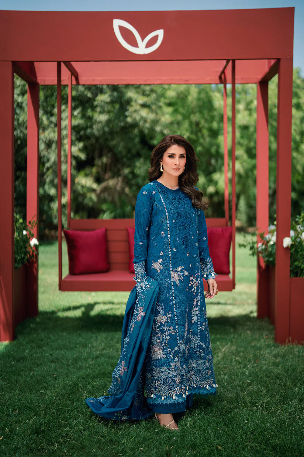 FLORENT EMBROIDERED LAWN  FED-2A - Image 2