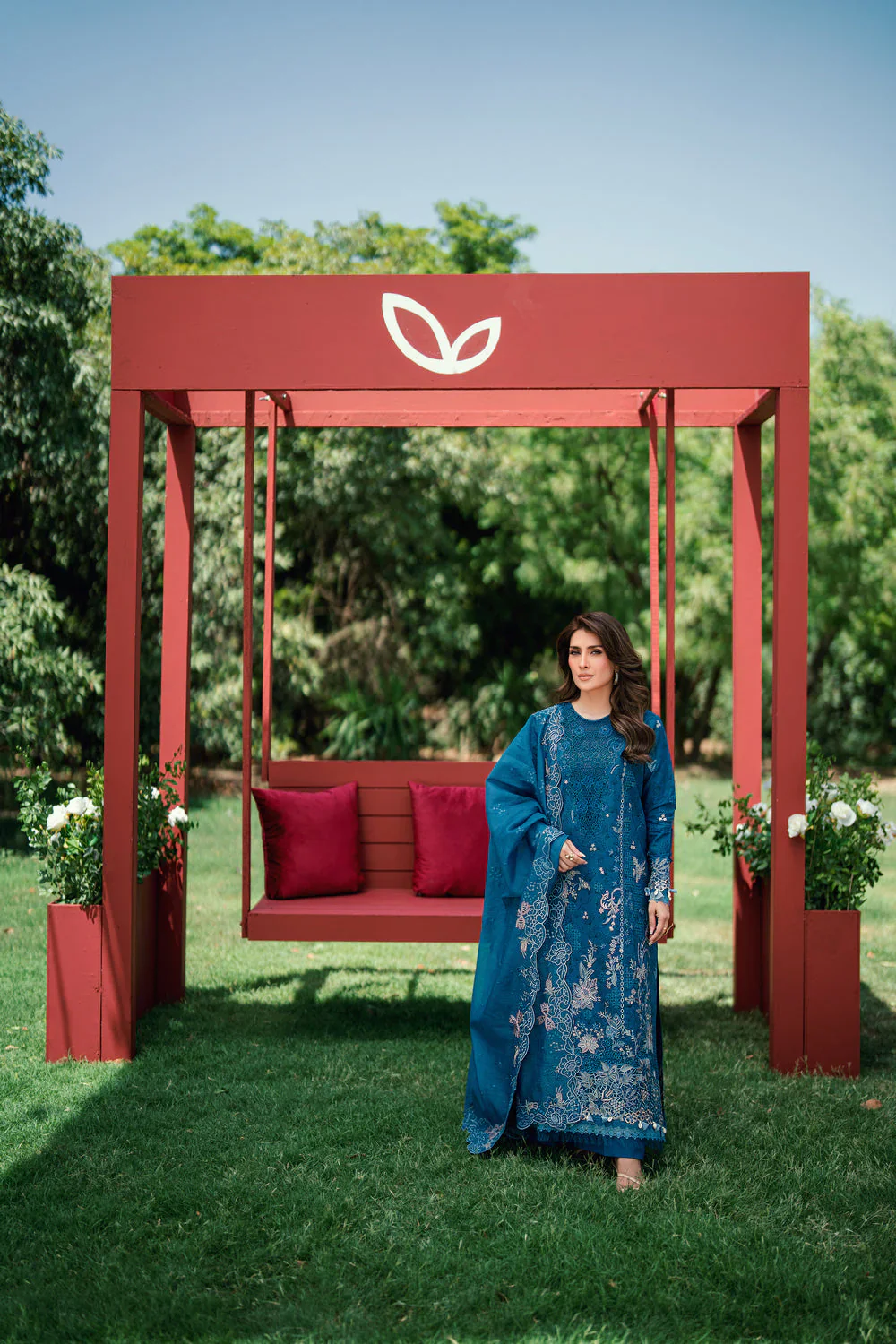 FLORENT EMBROIDERED LAWN  FED-2A - Image 3
