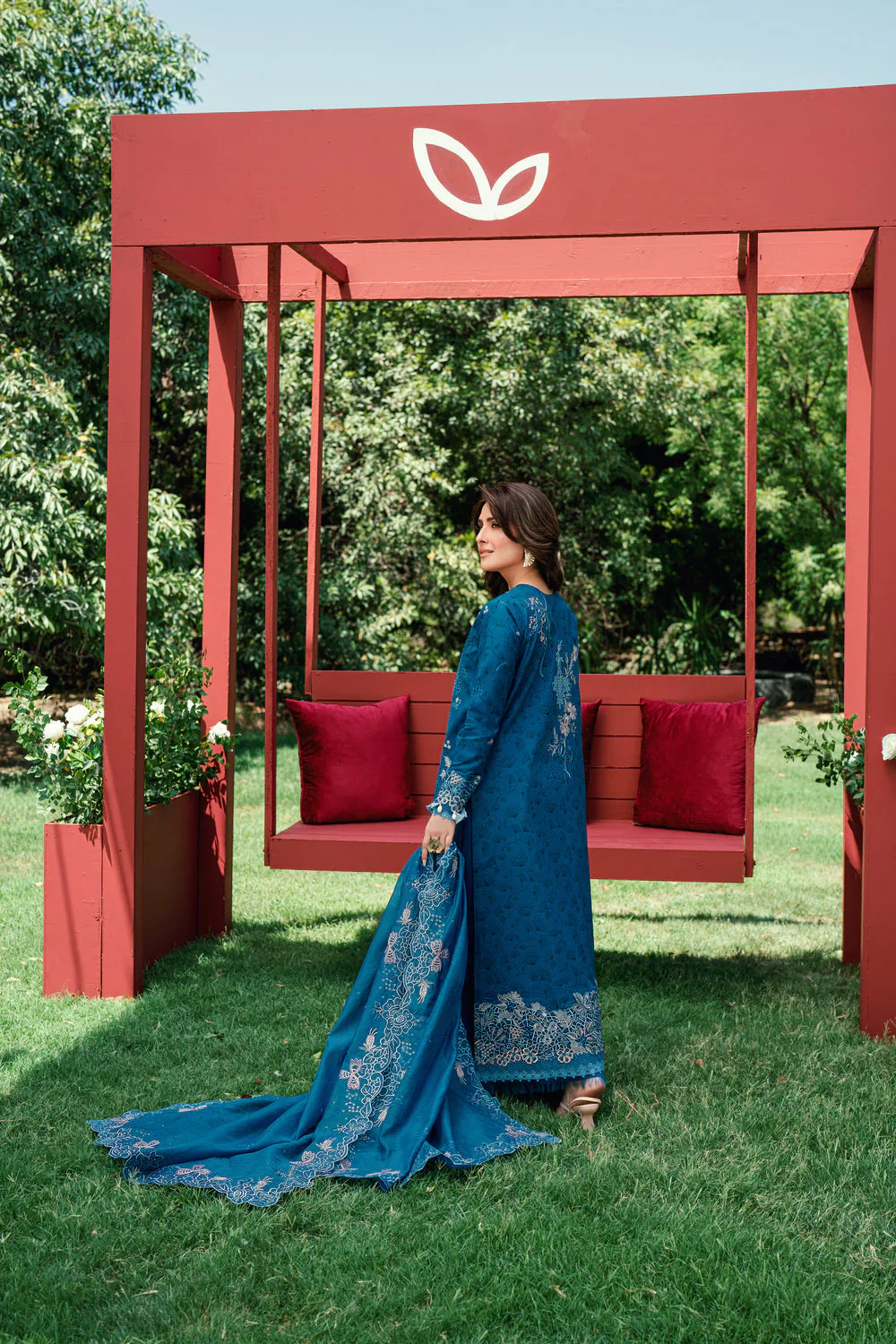 FLORENT EMBROIDERED LAWN  FED-2A - Image 4