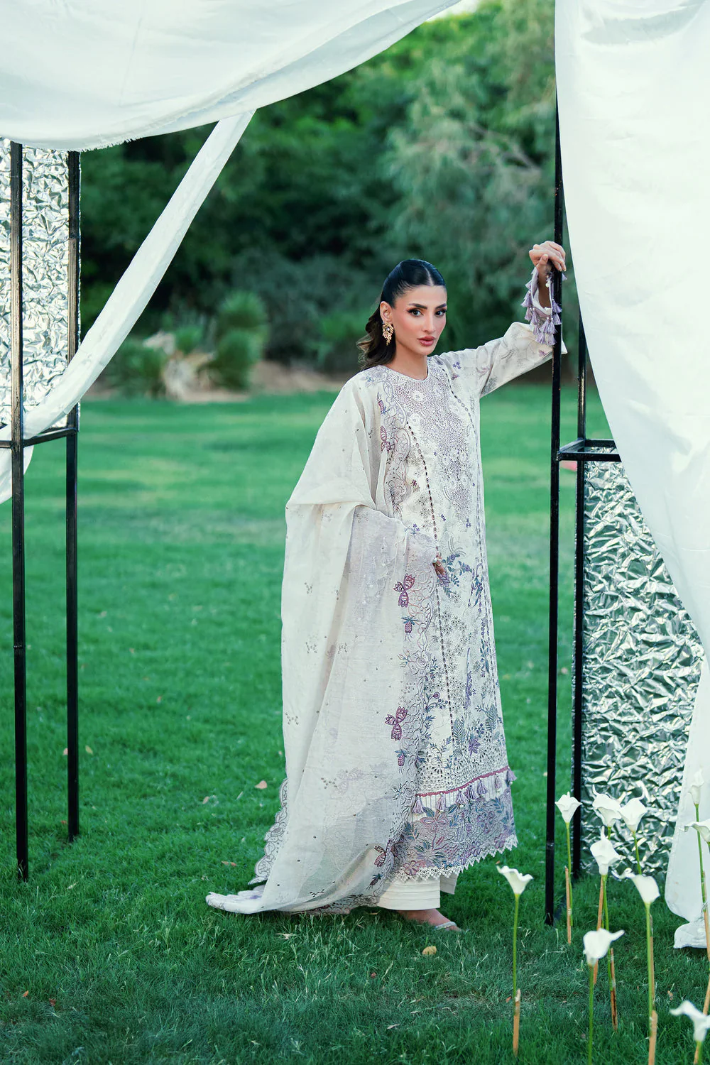 FLORENT EMBROIDERED LAWN  FED-2B