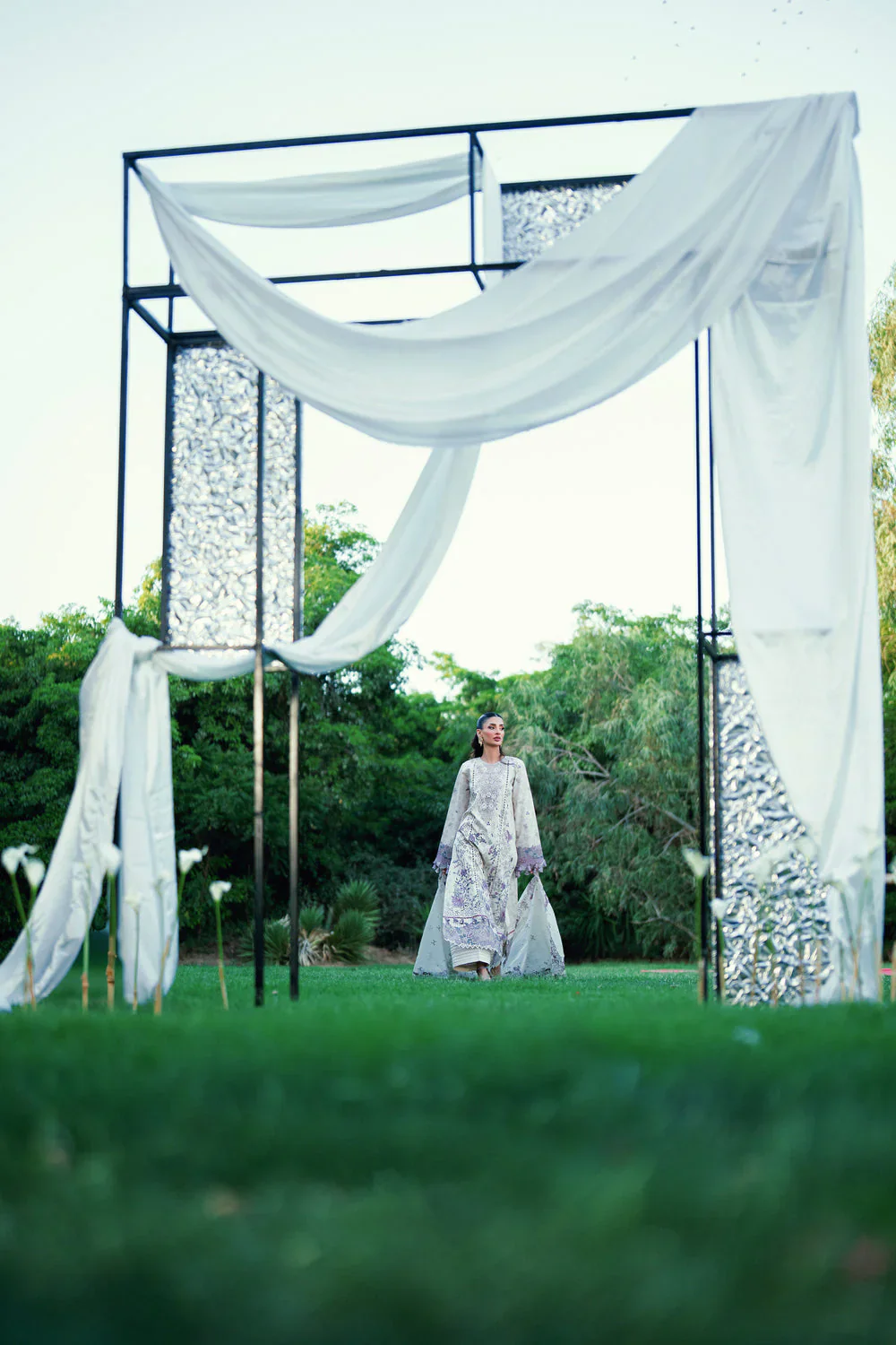 FLORENT EMBROIDERED LAWN  FED-2B - Image 6