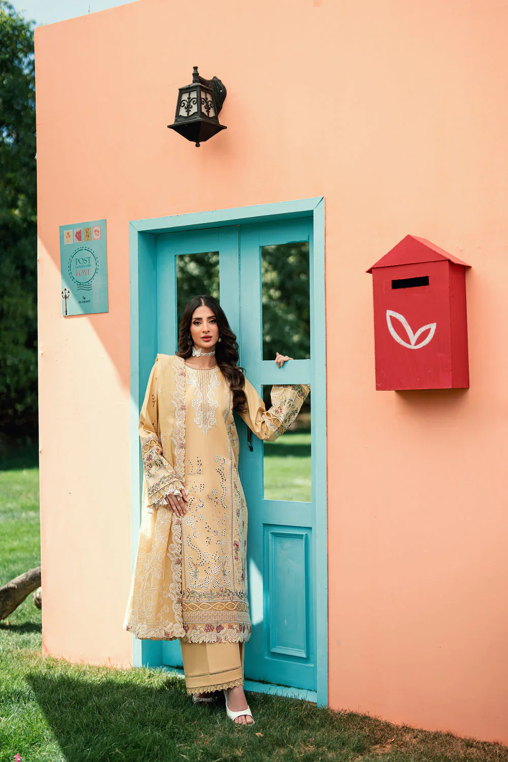 FLORENT EMBROIDERED LAWN FED-5A - Image 2