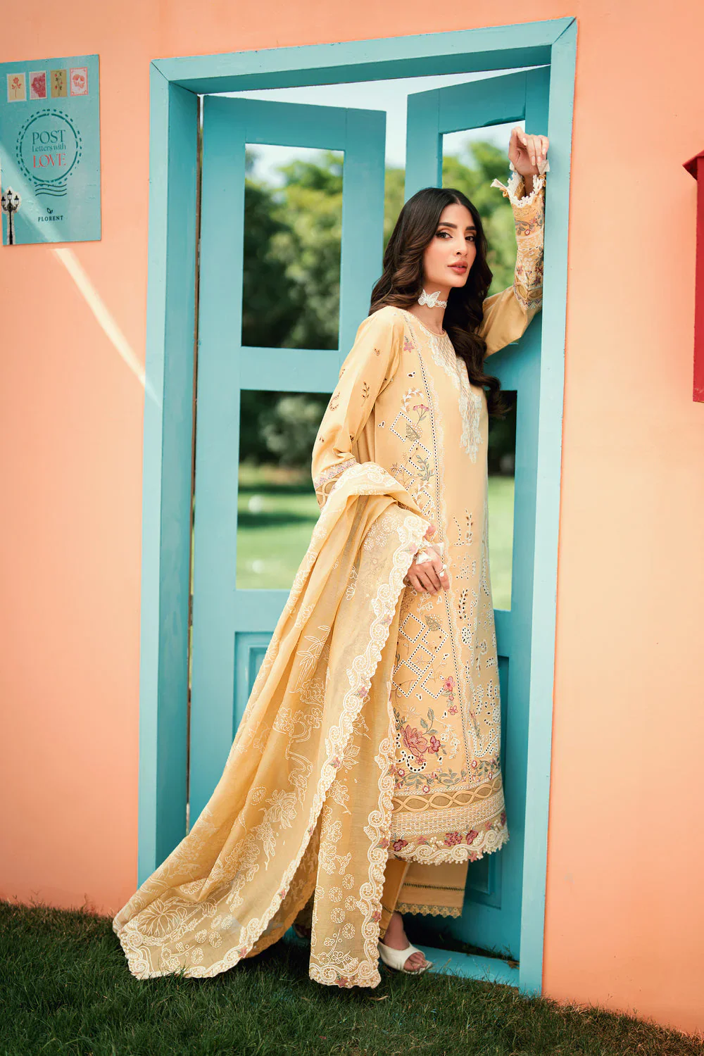 FLORENT EMBROIDERED LAWN FED-5A - Image 4