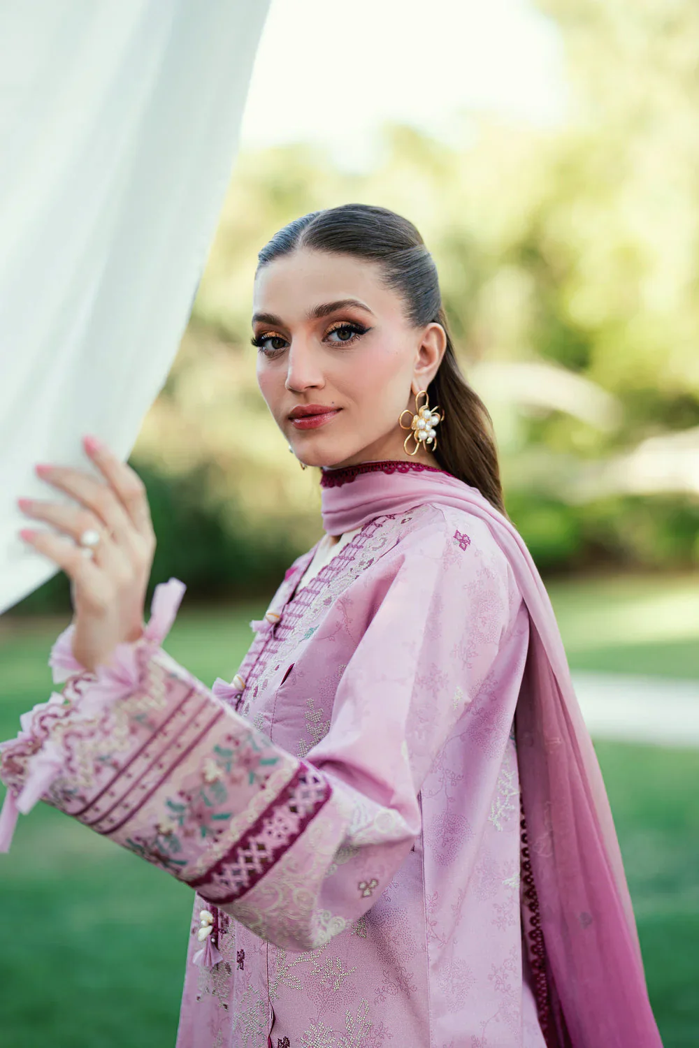 FLORENT EMBROIDERED LAWN  FED-6A - Image 5