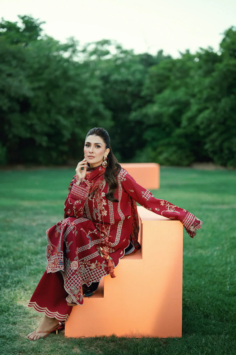 FLORENT EMBROIDERED LAWN FED-7A - Image 4