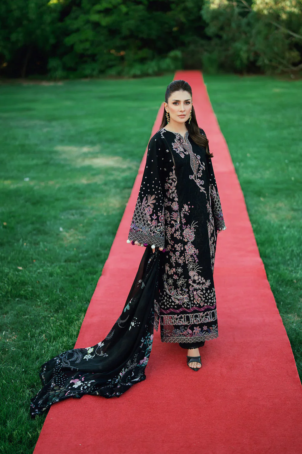 FLORENT EMBROIDERED LAWN  FED-8A - Image 3