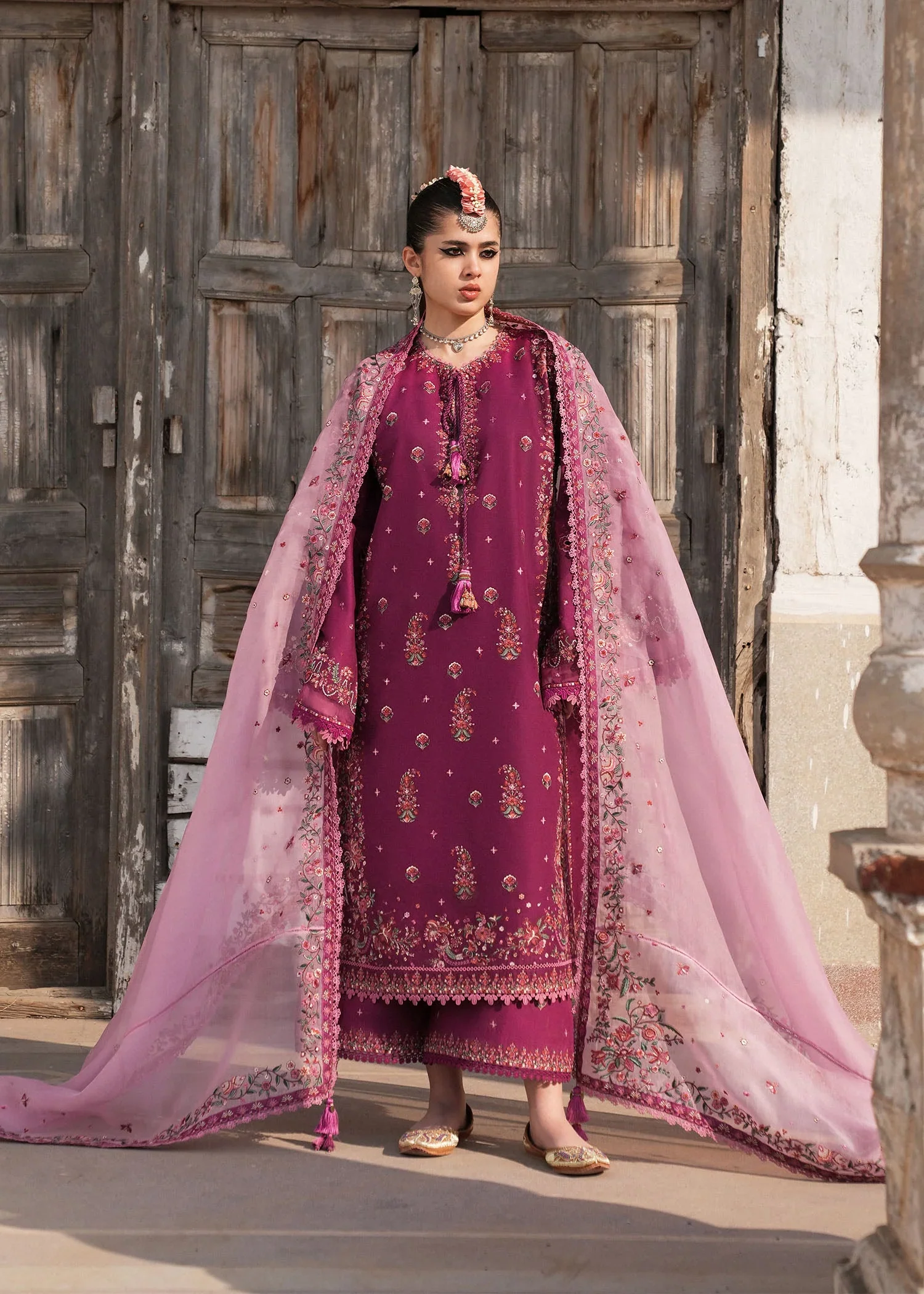 HUSSAIN REHAR BARMALA GULPOSH 3PC - Image 5