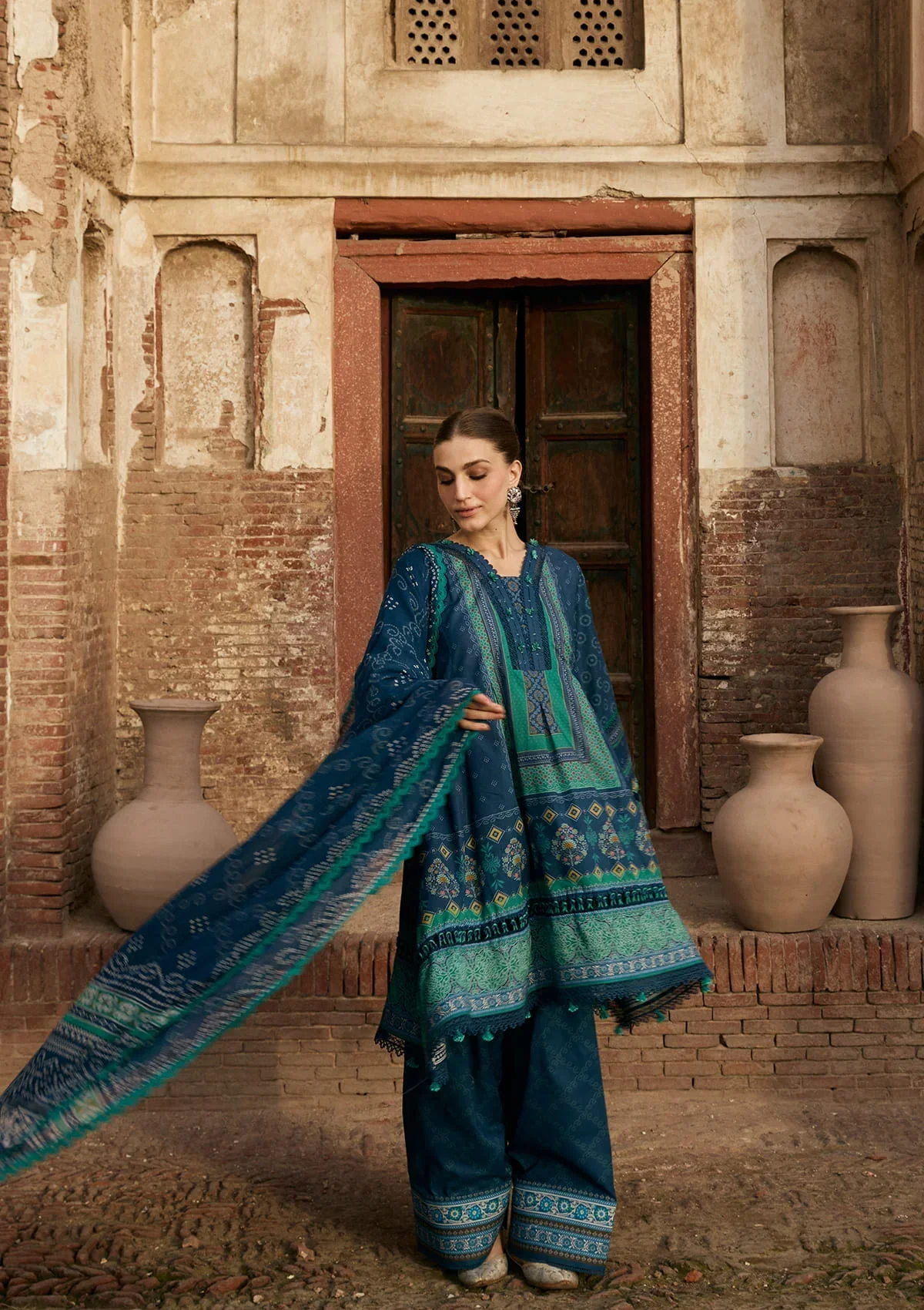 KAHF AANGAN PRINT CHIFFON KPS-1B - Image 2