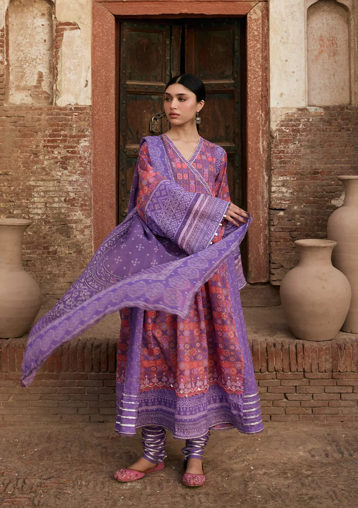 KAHF AANGAN PRINT CHIFFON KPS-3B - Image 6