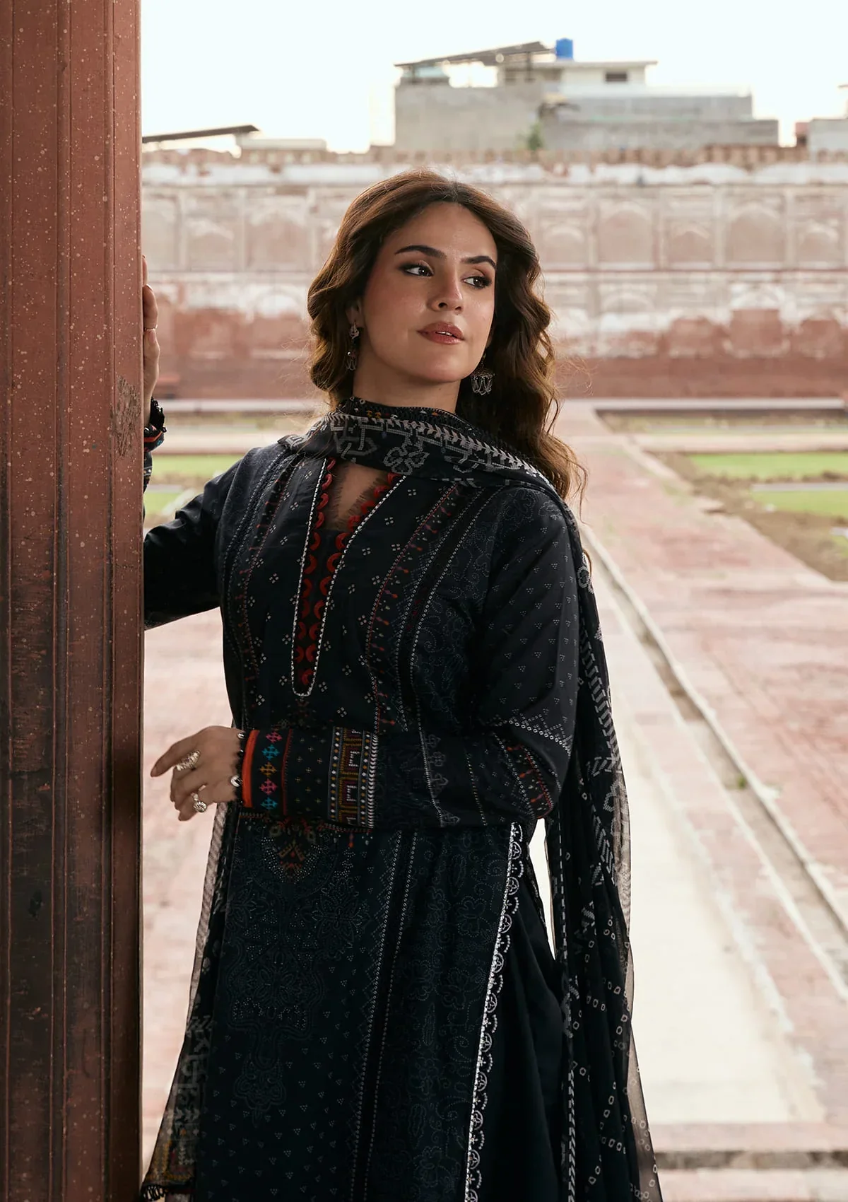 KAHF AANGAN PRINT CHIFFON KPS-5A - Image 5