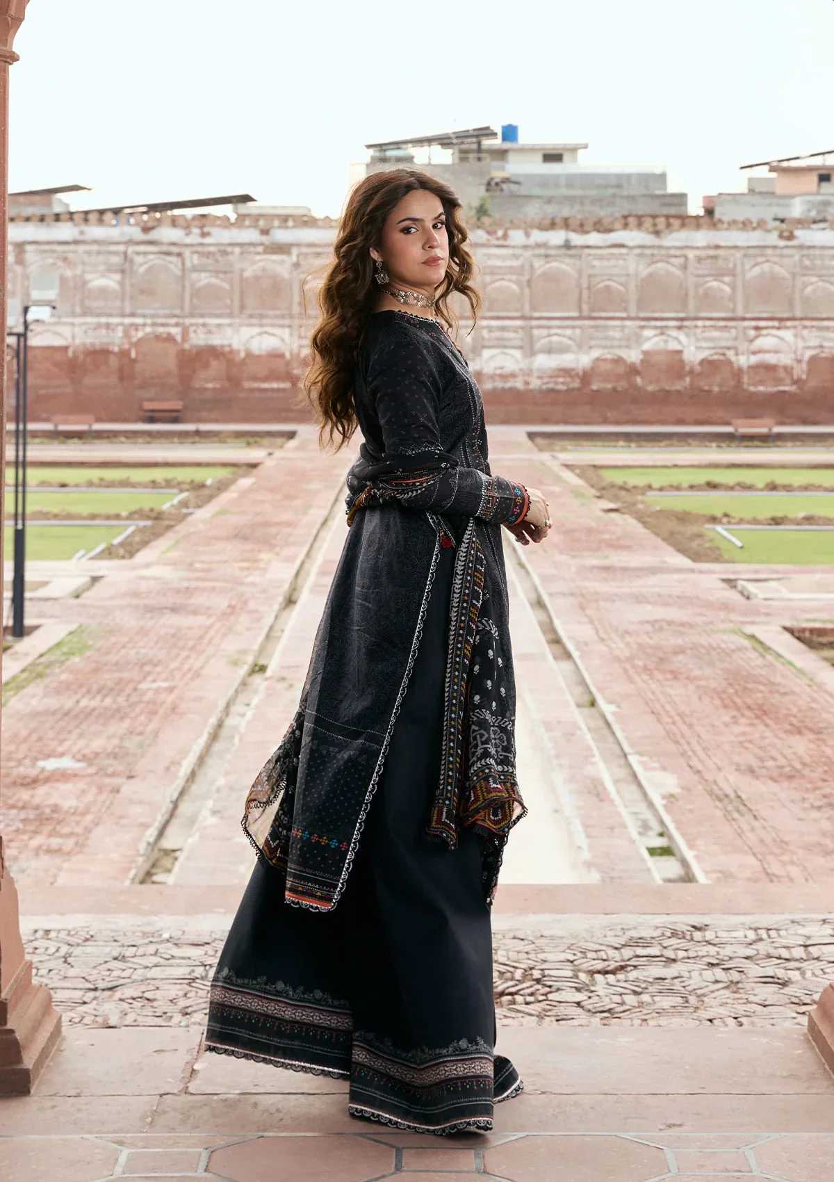 KAHF AANGAN PRINT CHIFFON KPS-5A - Image 6