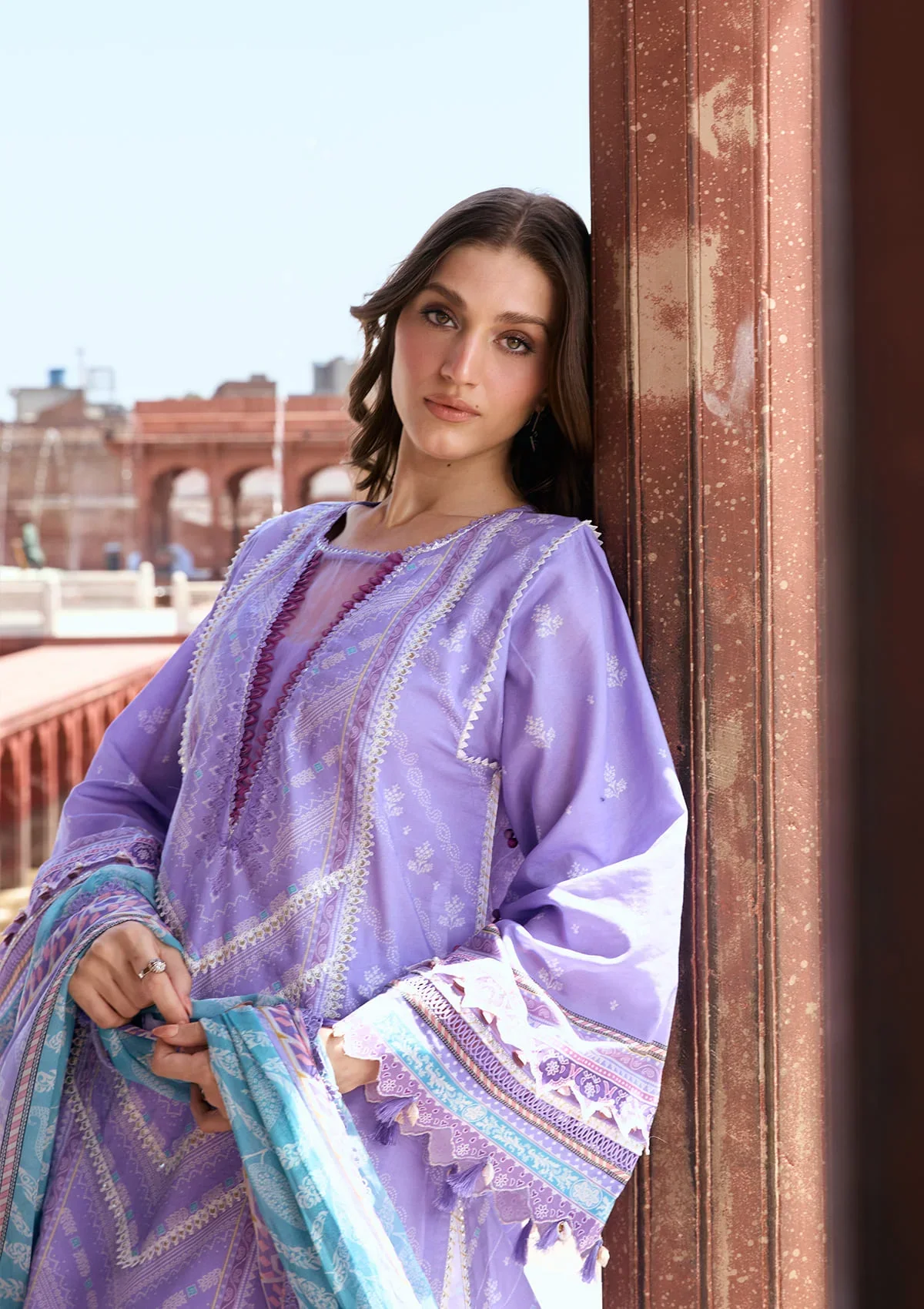 KAHF AANGAN PRINT CHIFFON KPS-6A - Image 4