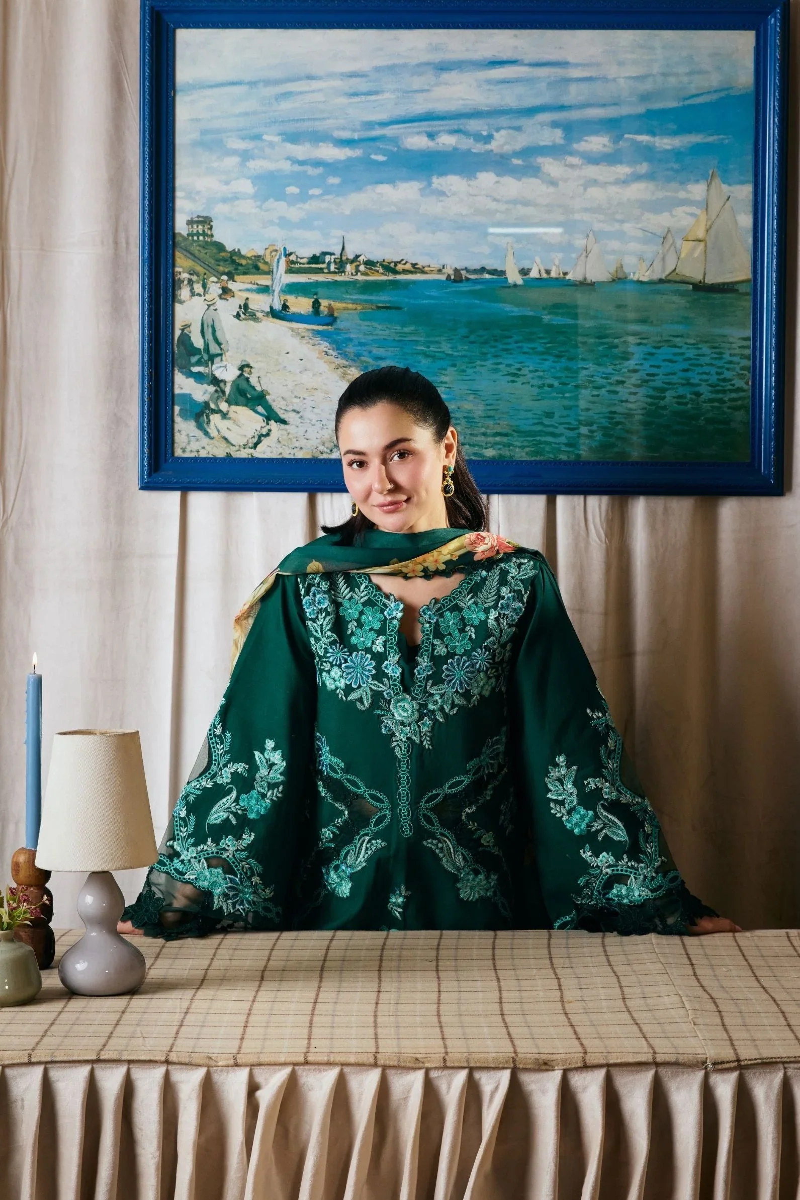 MARYAM HUSSAIN LUXURY LAWN MAHEER - Image 6