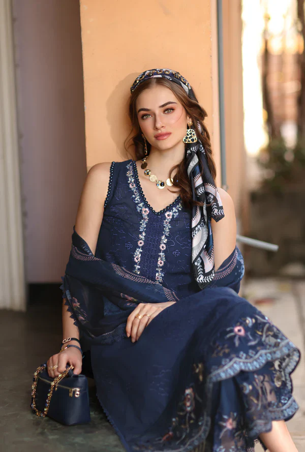 NOOR BY SAADIA ASAD D6-A-IMPERIAL BLUE - Image 2