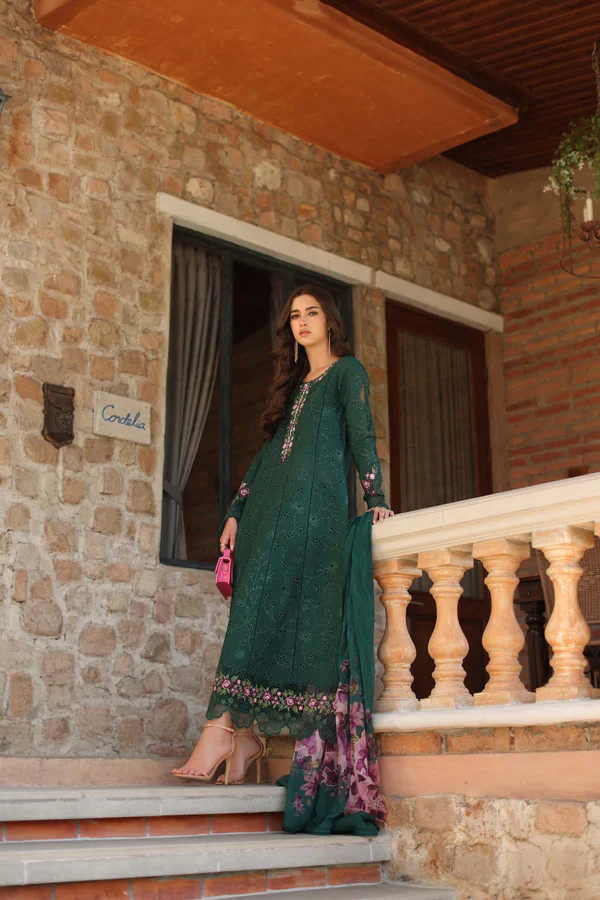 NOOR BY SAADIA ASAD LUXURY SCHIFFLI LASERKARI D1 - A - Image 5