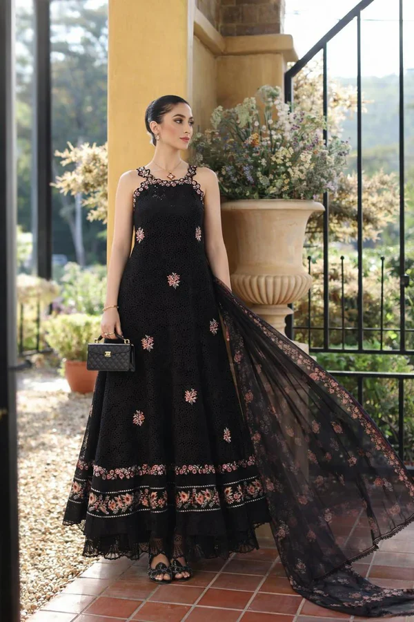 NOOR BY SAADIA ASAD LUXURY SCHIFFLI LASERKARI D5 - B - Image 6