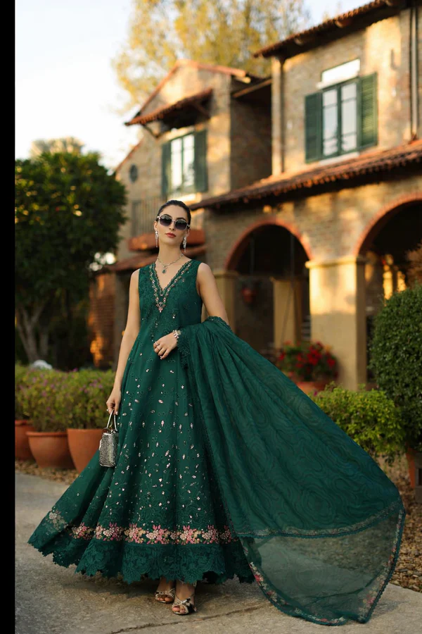 NOOR BY SAADIA ASAD LUXURY SCHIFFLI LASERKARI D6 - B - Image 5