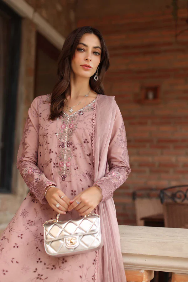NOOR BY SAADIA ASAD LUXURY SCHIFFLI LASERKARI D1 - B - Image 4