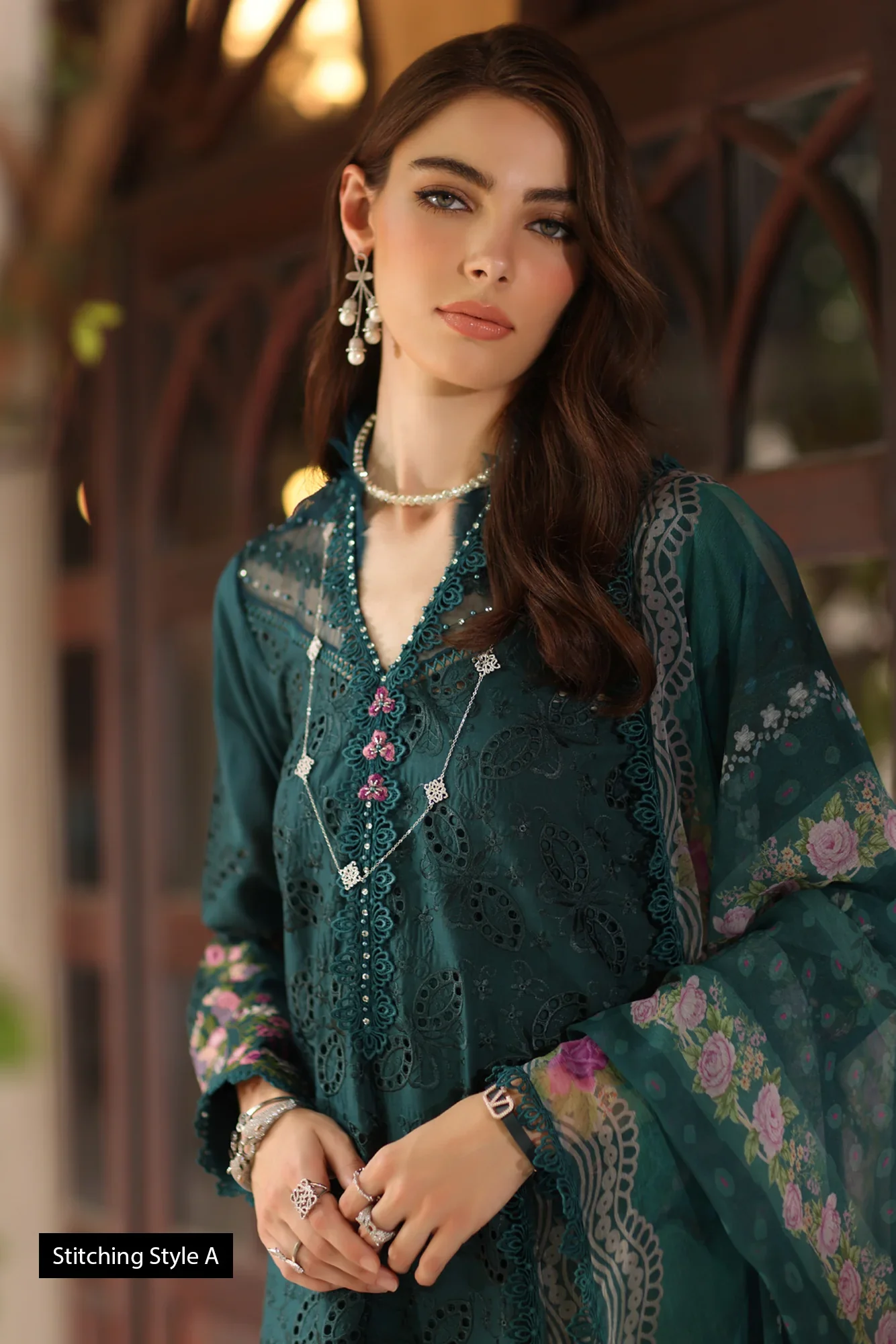 NOOR EID LUXURY SCHIFFLI LASERKARI D-05 - Image 3