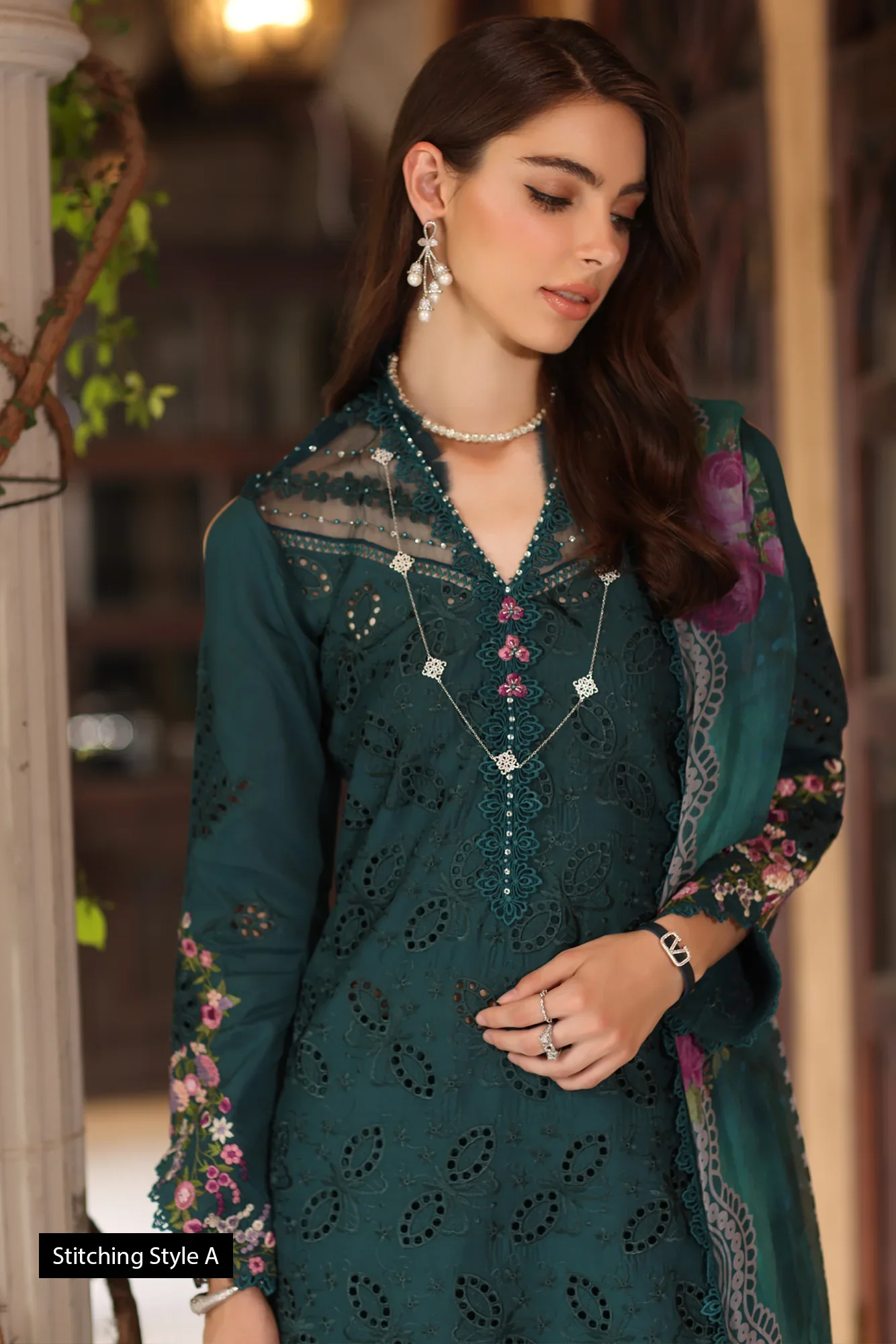 NOOR EID LUXURY SCHIFFLI LASERKARI D-05 - Image 4