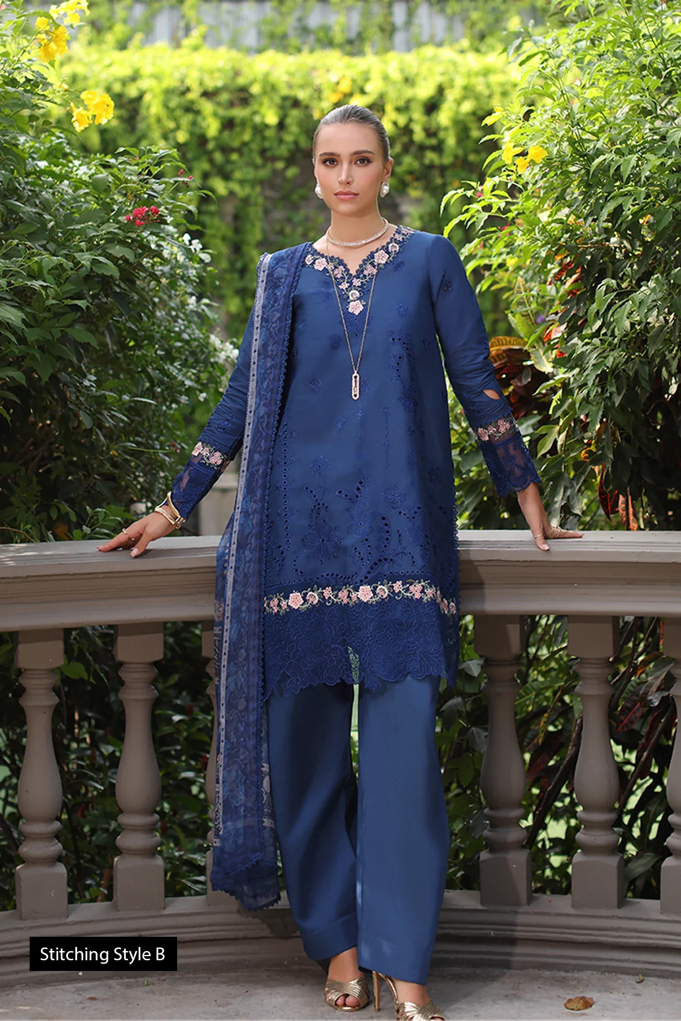 NOOR EID LUXURY SCHIFFLI LASERKARI D-10 - Image 4