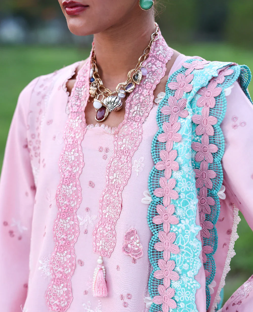 REPUBLIC WOMENSWEAR LILAS SUMMER UNSTITCHED LAWN D-1B - Image 7