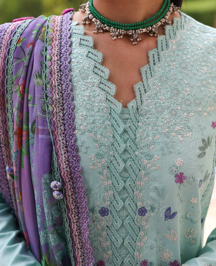 REPUBLIC WOMENSWEAR LILAS SUMMER UNSTITCHED LAWN D-2B - Image 5