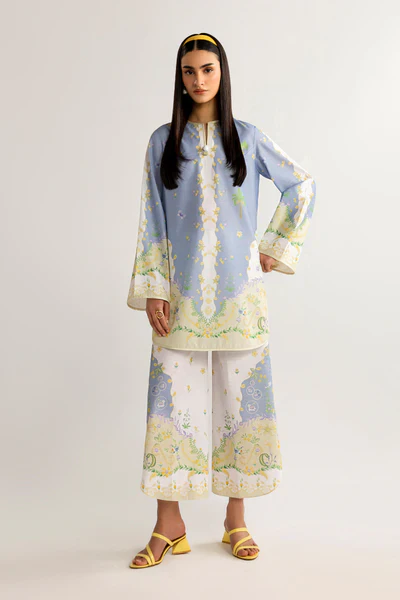 QALAMKAR PRINTED CO-ORDS QPC-07 2PC - Image 5