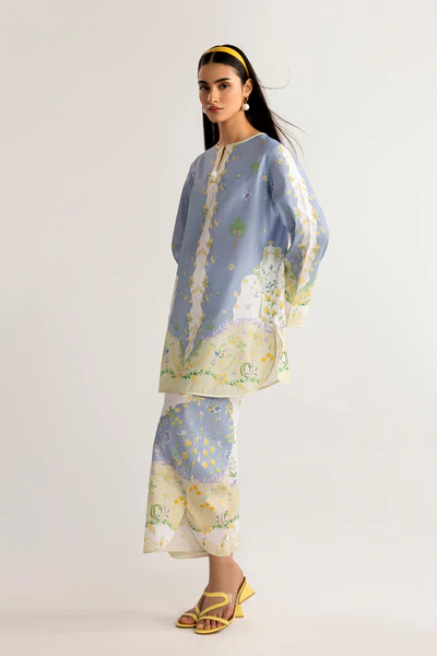 QALAMKAR PRINTED CO-ORDS QPC-07 2PC - Image 6