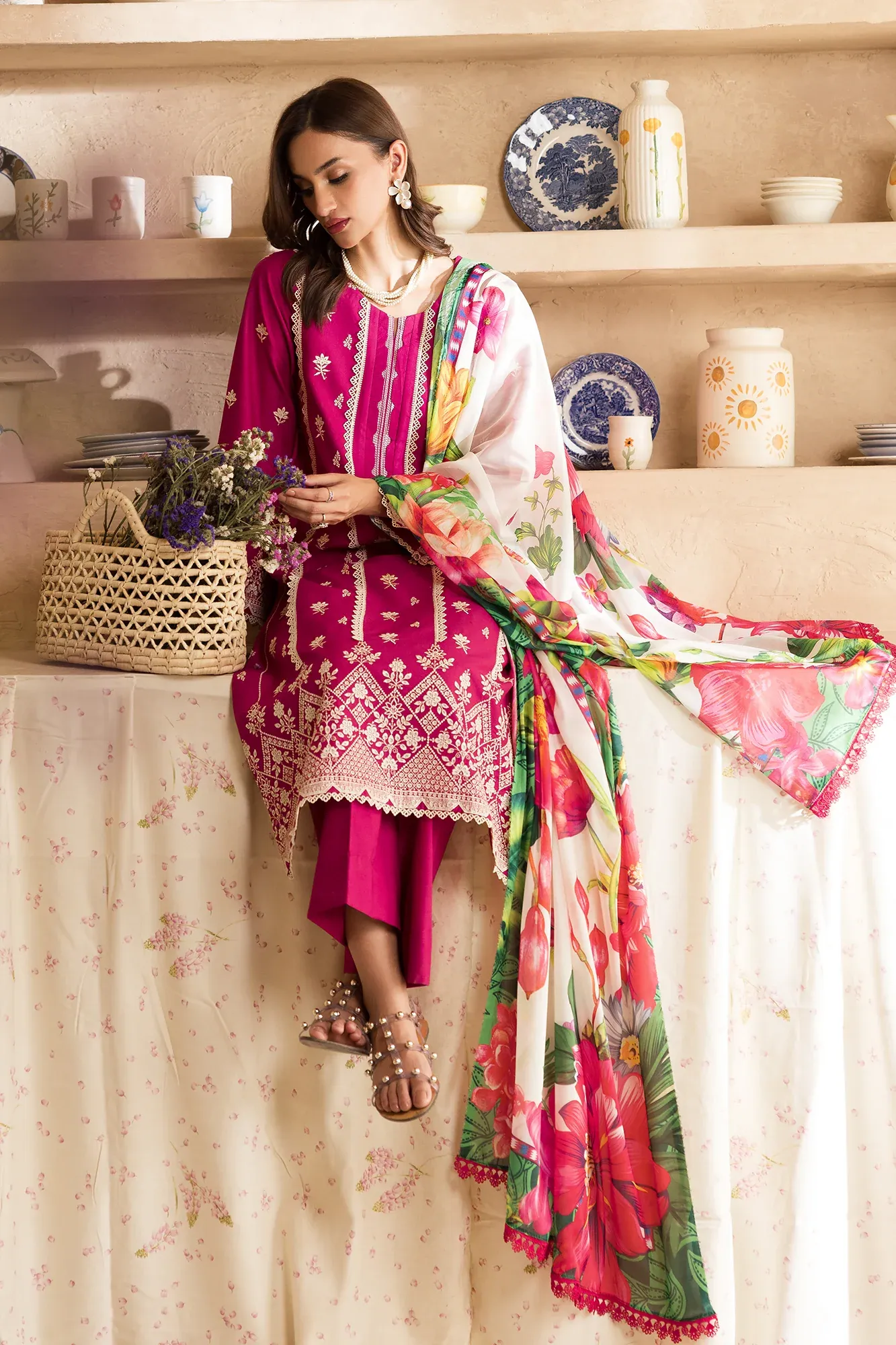 RAJBARI NISSA SUMMER CHIKANKARI D-09 - Image 5