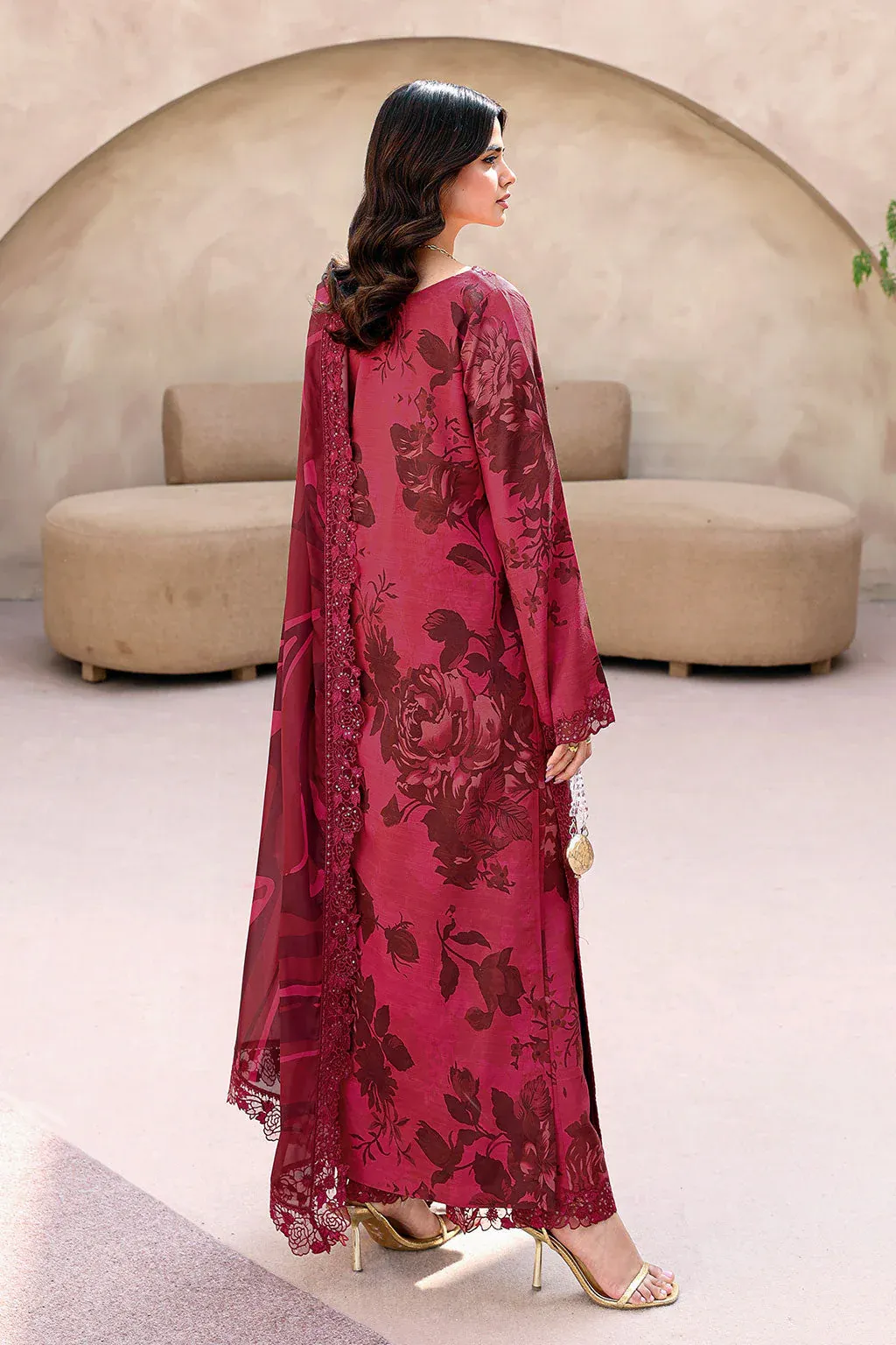 RAMSHA NAQSH EMBROIDERED RAWSILK RS-04 - Image 4