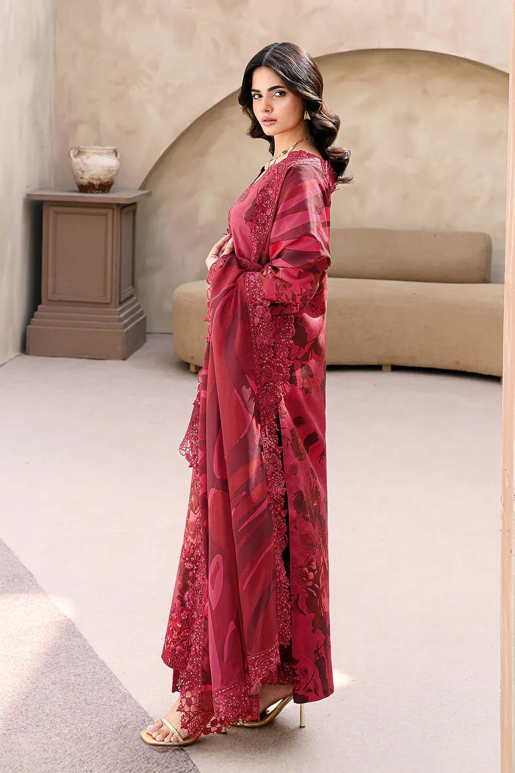 RAMSHA NAQSH EMBROIDERED RAWSILK RS-04 - Image 5
