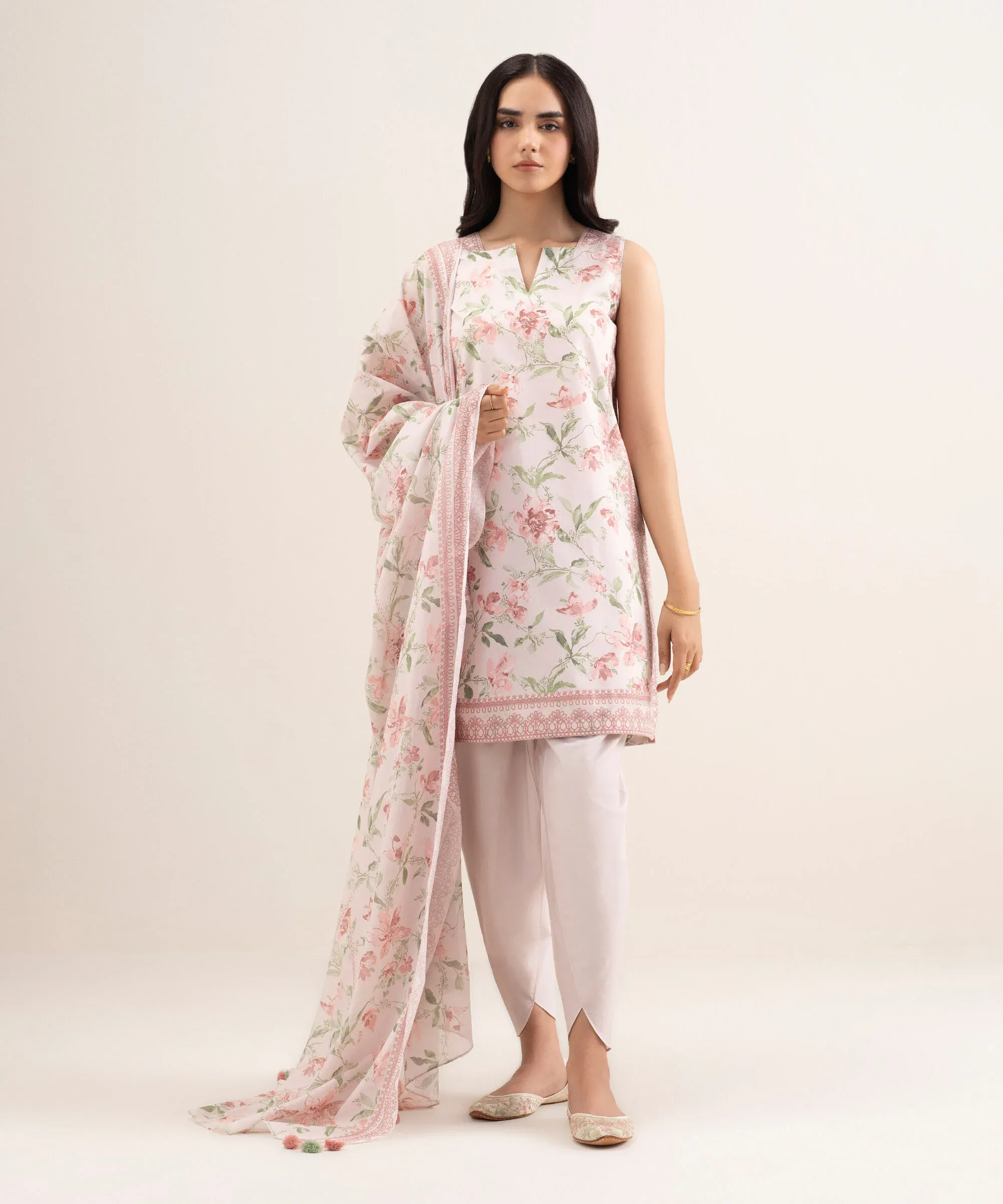 SAPPHIRE PRINTED LAWN U2D-DDS26V3-58 3PC