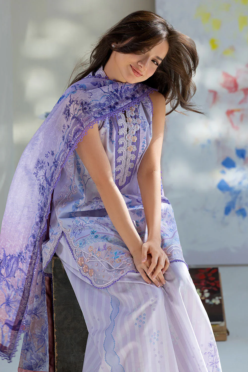 SOBIA NAZIR VITAL UNSTITCHED LAWN VT26-2B - Image 10