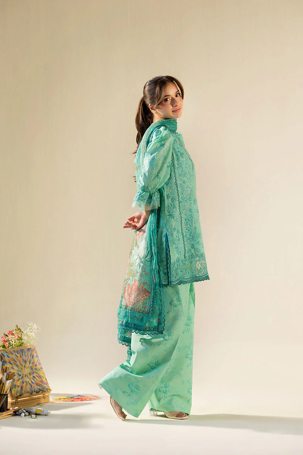 SOBIA NAZIR VITAL UNSTITCHED LAWN VT26-4B - Image 8