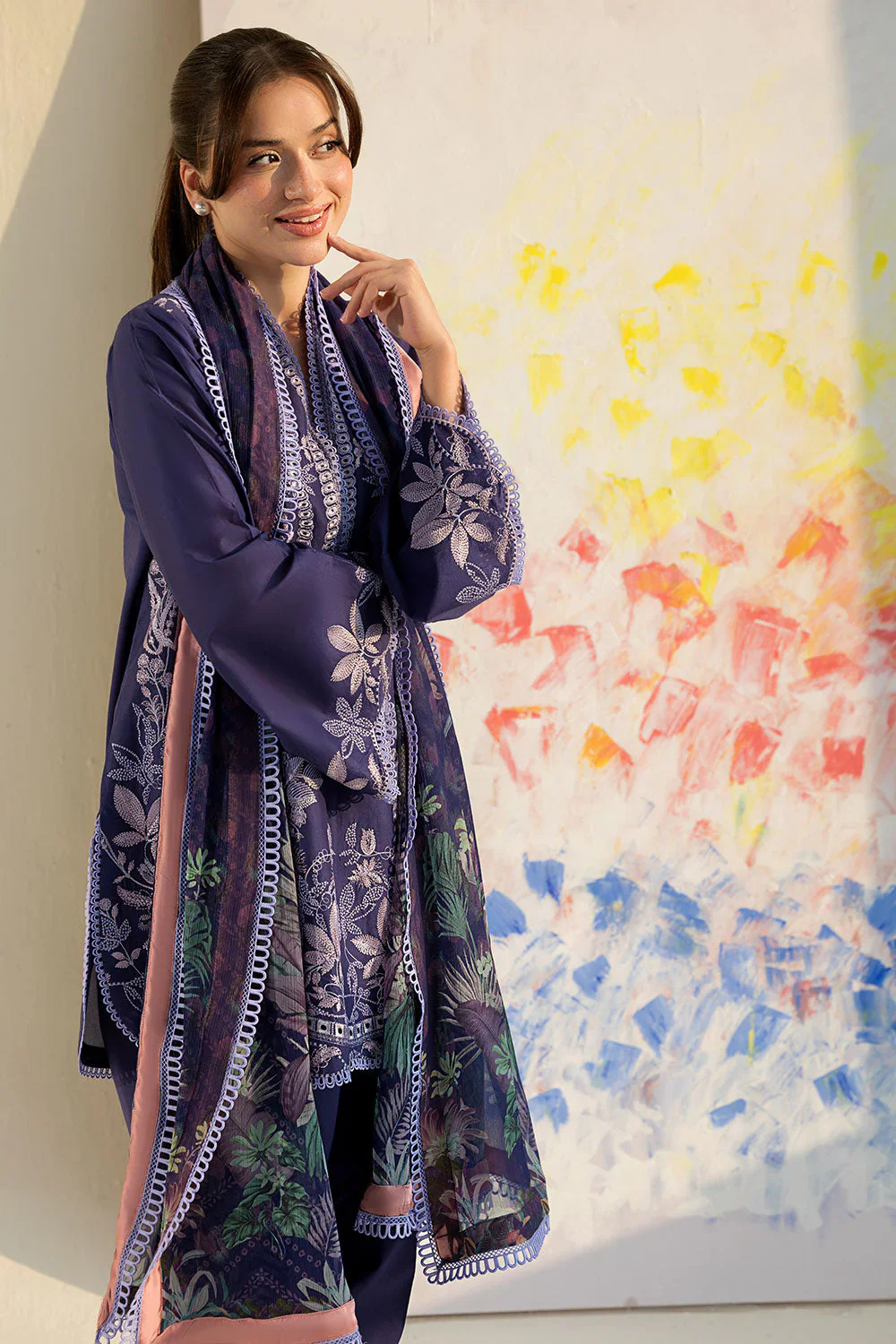 SOBIA NAZIR VITAL UNSTITCHED LAWN VT26-8B - Image 10